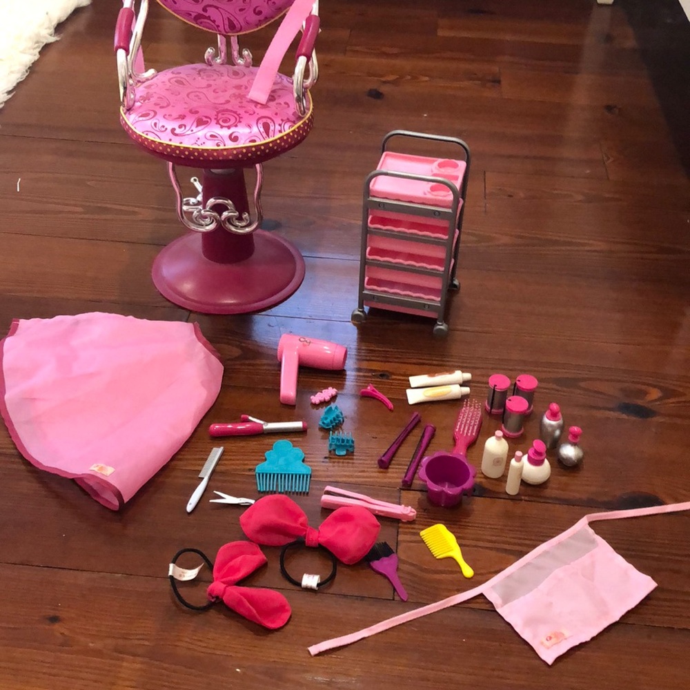 American girl/our generation hair salon set/bundle